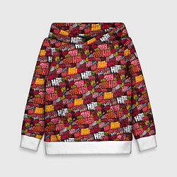 Толстовка-худи детская Разыгрывай неприязнь, цвет: 3D-белый