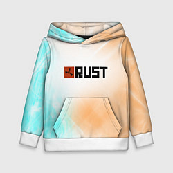 Толстовка-худи детская RUST gradient, цвет: 3D-белый