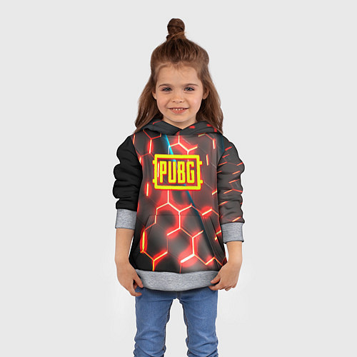 Детская толстовка PUBG соты броня / 3D-Меланж – фото 4