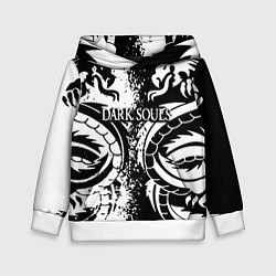 Толстовка-худи детская Darksouls rpg dragon, цвет: 3D-белый