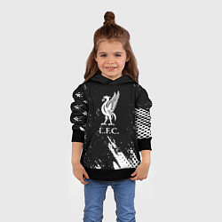 Толстовка-худи детская Liverpool краски фк, цвет: 3D-черный — фото 2