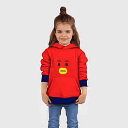 Толстовка-худи детская BT21 Tata, цвет: 3D-синий — фото 2