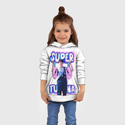 Толстовка-худи детская BTS Super Tuna, цвет: 3D-белый — фото 2