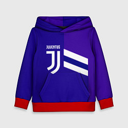 Толстовка-худи детская Juventus sport geometry line, цвет: 3D-красный