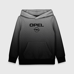 Толстовка-худи детская Opel тёмно-серый градиент, цвет: 3D-черный
