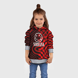 Толстовка-худи детская Nirvana star pattern, цвет: 3D-меланж — фото 2