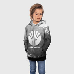Толстовка-худи детская Daewoo - grey gradient, цвет: 3D-черный — фото 2
