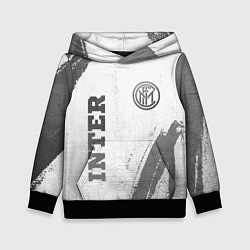 Толстовка-худи детская Inter - white gradient вертикально, цвет: 3D-черный