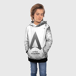 Толстовка-худи детская Apex Legends - white gradient, цвет: 3D-черный — фото 2