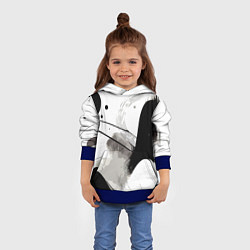 Толстовка-худи детская Нейросеть создала пейзаж, цвет: 3D-синий — фото 2