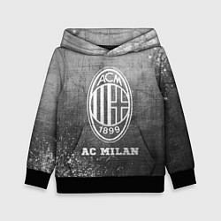 Толстовка-худи детская AC Milan - grey gradient, цвет: 3D-черный