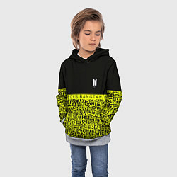 Толстовка-худи детская BTS pattern kpop, цвет: 3D-меланж — фото 2