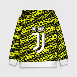 Толстовка-худи детская Juventus pattern fc, цвет: 3D-белый