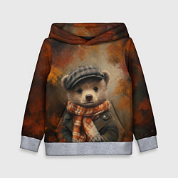 Детская толстовка Мишка в клетчатой кепке