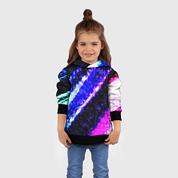 Толстовка-худи детская Marshmello neon steel, цвет: 3D-черный — фото 2