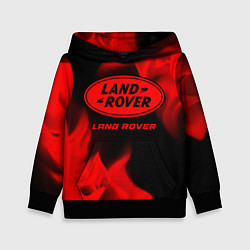 Толстовка-худи детская Land Rover - red gradient, цвет: 3D-черный