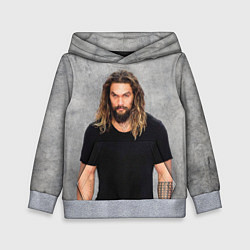 Толстовка-худи детская Jason Momoa, цвет: 3D-меланж