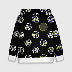 Толстовка-худи детская Twenty one pilots rose, цвет: 3D-белый