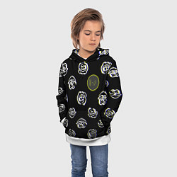 Толстовка-худи детская Twenty one pilots rose, цвет: 3D-белый — фото 2