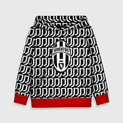 Толстовка-худи детская Juventus fc pattern, цвет: 3D-красный