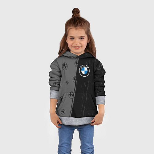 Детская толстовка Bmw performance Темный / 3D-Меланж – фото 4