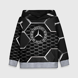Толстовка-худи детская Mercedes carbon, цвет: 3D-меланж