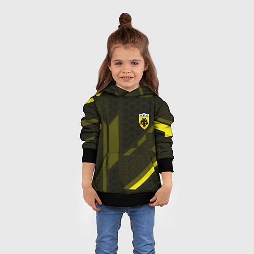 Детская толстовка AEK fc geometry / 3D-Черный – фото 4