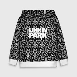 Толстовка-худи детская Linkin park pattern, цвет: 3D-белый