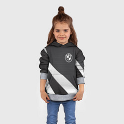 Толстовка-худи детская BMW sport line geometry steel, цвет: 3D-меланж — фото 2