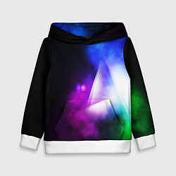 Толстовка-худи детская Космос геометрия, цвет: 3D-белый