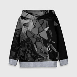 Толстовка-худи детская Битое стекло, цвет: 3D-меланж