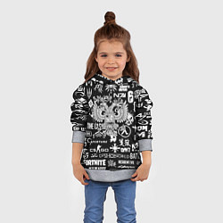 Толстовка-худи детская Киберсорт Россия герб, цвет: 3D-меланж — фото 2