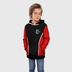 Толстовка-худи детская Черно-красный FIRM, цвет: 3D-черный — фото 2