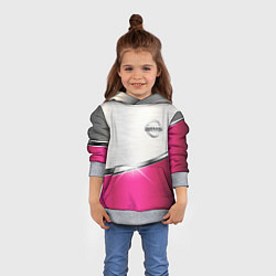 Толстовка-худи детская Nissan auto metal, цвет: 3D-меланж — фото 2