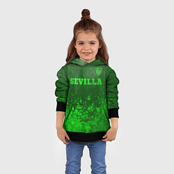 Толстовка-худи детская Sevilla - green gradient посередине, цвет: 3D-черный — фото 2