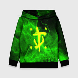 Толстовка-худи детская Doom storm green, цвет: 3D-черный