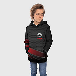 Толстовка-худи детская Toyota auto car, цвет: 3D-черный — фото 2