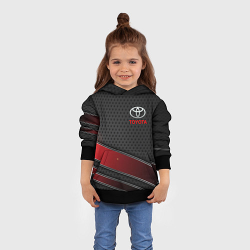 Детская толстовка Toyota auto car / 3D-Черный – фото 4