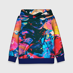 Толстовка-худи детская Colors, цвет: 3D-синий