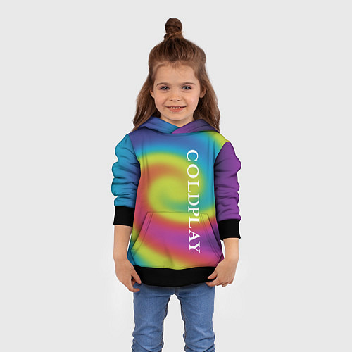 Детская толстовка Coldplay moon music album / 3D-Черный – фото 4