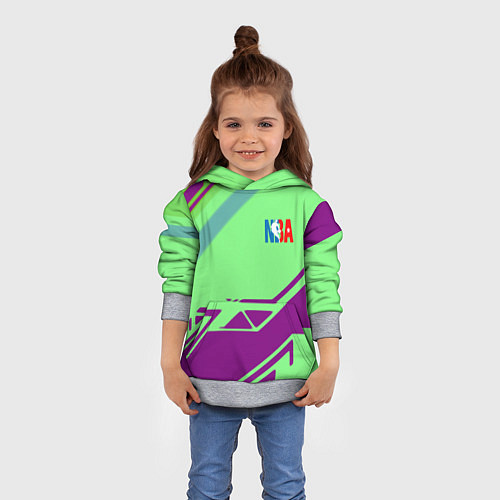 Детская толстовка NBA geometry sport / 3D-Меланж – фото 4