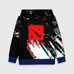 Толстовка-худи детская Dota 2 glitch color, цвет: 3D-синий