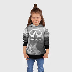 Толстовка-худи детская Infiniti - grey gradient, цвет: 3D-черный — фото 2