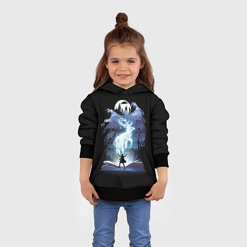 Детская толстовка Harry Potter patronus and dementors / 3D-Черный – фото 4