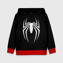 Толстовка-худи детская Black SpiderMan, цвет: 3D-красный
