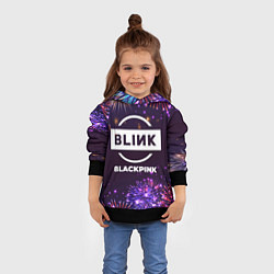 Толстовка-худи детская Праздничный Blackpink, цвет: 3D-черный — фото 2