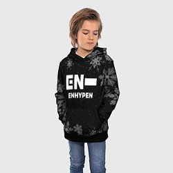 Толстовка-худи детская Снежный Enhypen, цвет: 3D-черный — фото 2