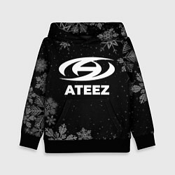 Толстовка-худи детская Снежный Ateez, цвет: 3D-черный