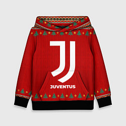 Толстовка-худи детская Juventus new year, цвет: 3D-черный