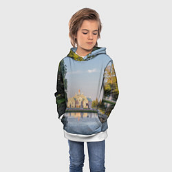 Толстовка-худи детская Меншиковский дворец в Ораниенбауме, цвет: 3D-белый — фото 2